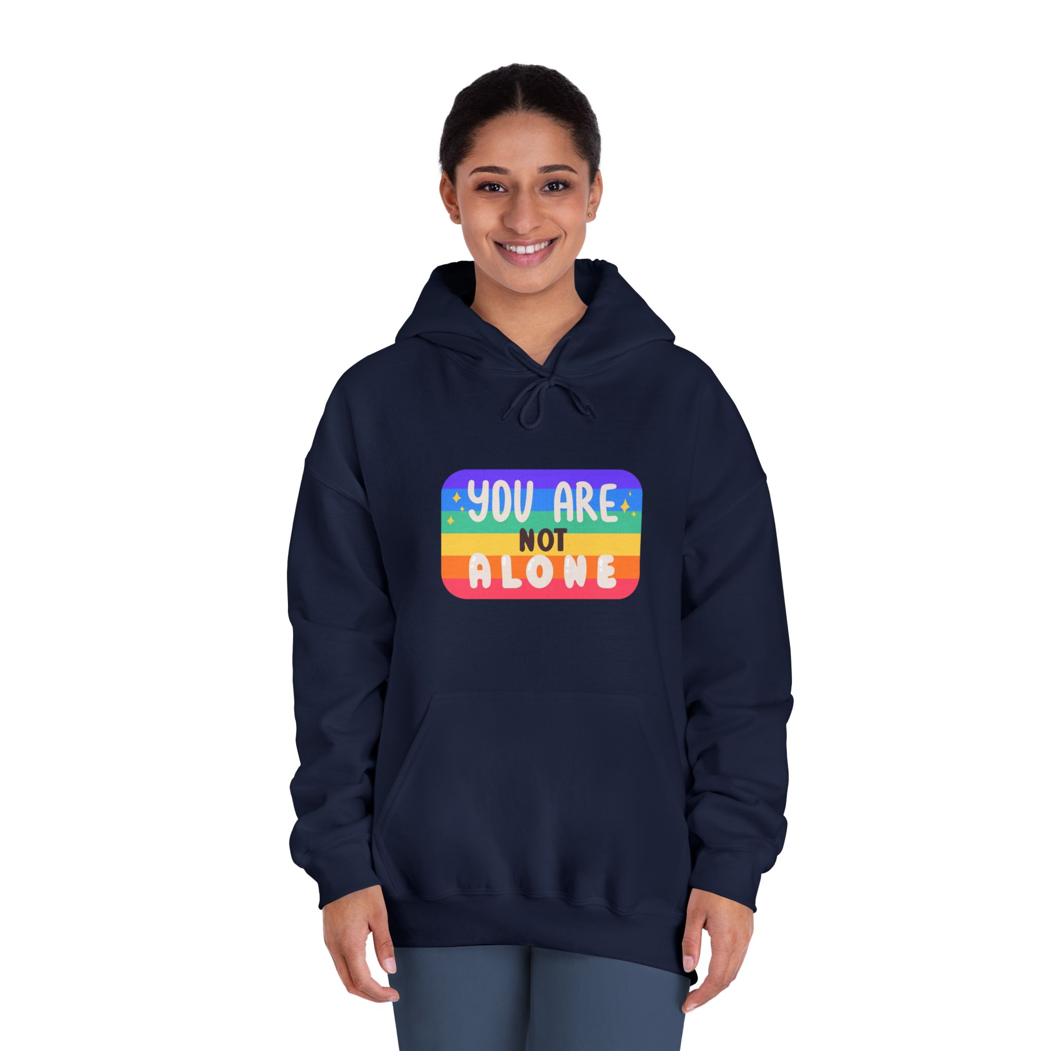 Lgbt Sticker Pack White Background Lgbtq Set Symbol Lgbt Pride Community Rainbow Elements Vector Hand Draw Illustration Hand Drawn Lettering (2) Unisex Dryblend Hooded Sweatshirt - Image 32