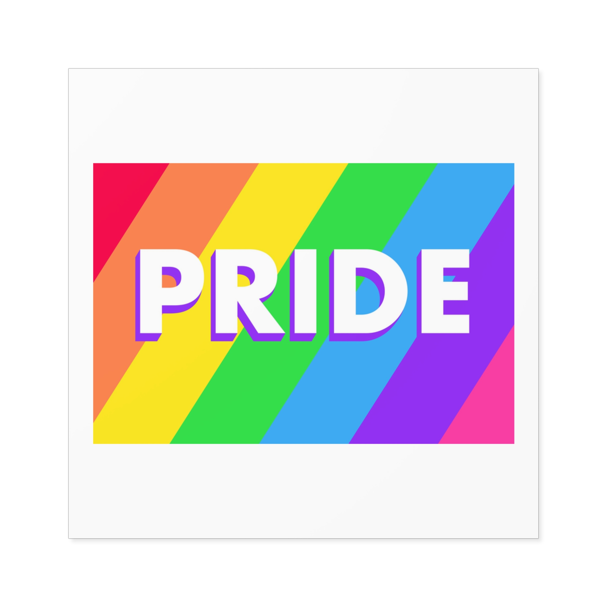 Pride Background 3 Laminate Stickers Square - Image 25