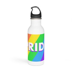 Pride Background 3 Stainless Steel Water Bottle