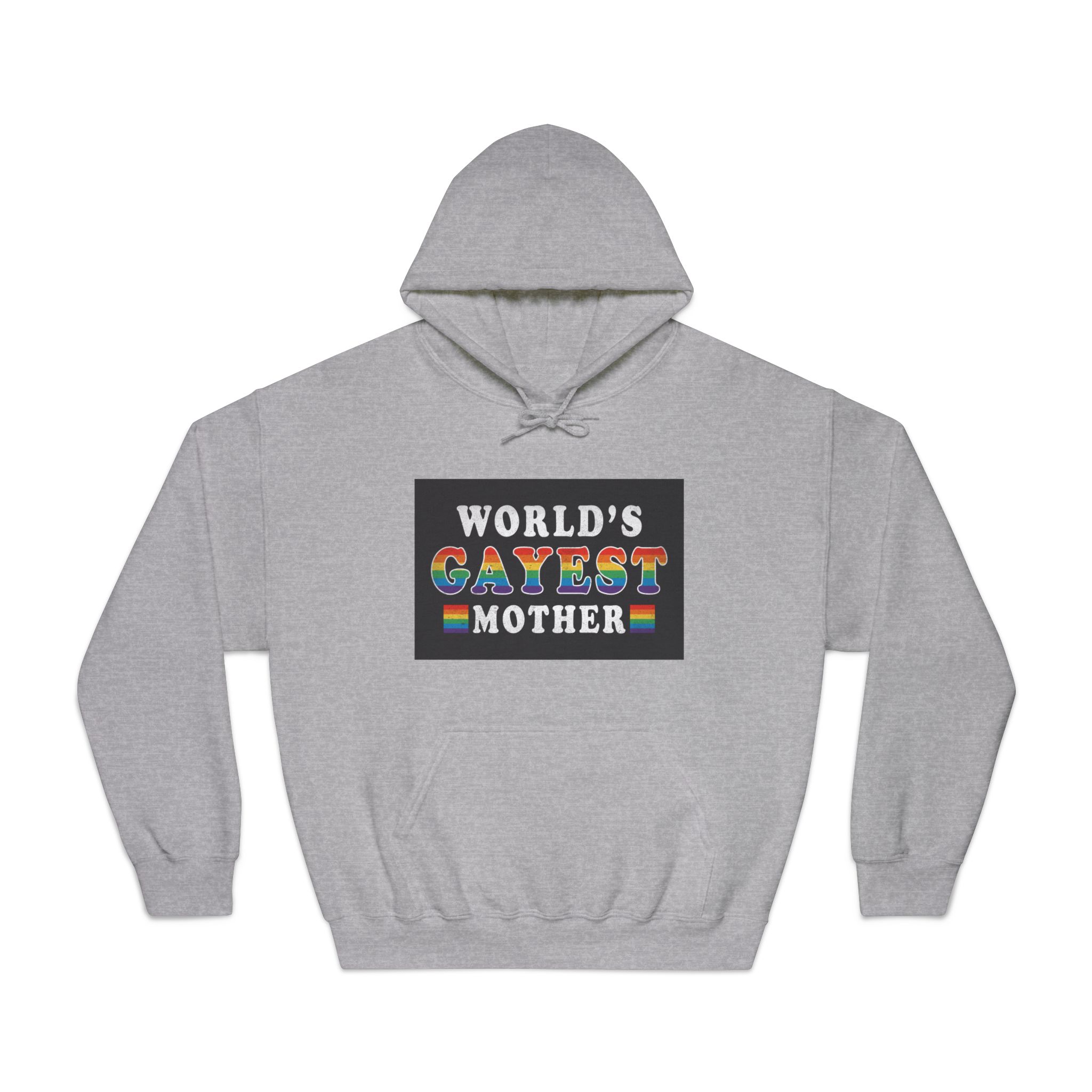 Mother Day Pride Rainbow Typography Vector Premium T Shirt(2) Unisex Dryblend Hooded Sweatshirt - Image 13