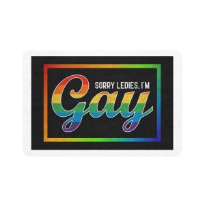 Pride Gay Rainbow Typography Vector Premium T Shirt(3) Pet Food Mat 12x18