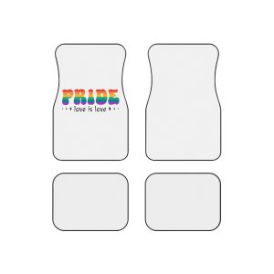 Rainbow Symbol Lgbt Pride Community Lgbt Quote Pride Isolated White Background Car Mats Set Of 4