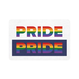 Lgbt Pride Month June Lesbian Gay Bisexual Transgender Lgbtq Flag Rainbow Vector(3) Pet Food Mat 12x18
