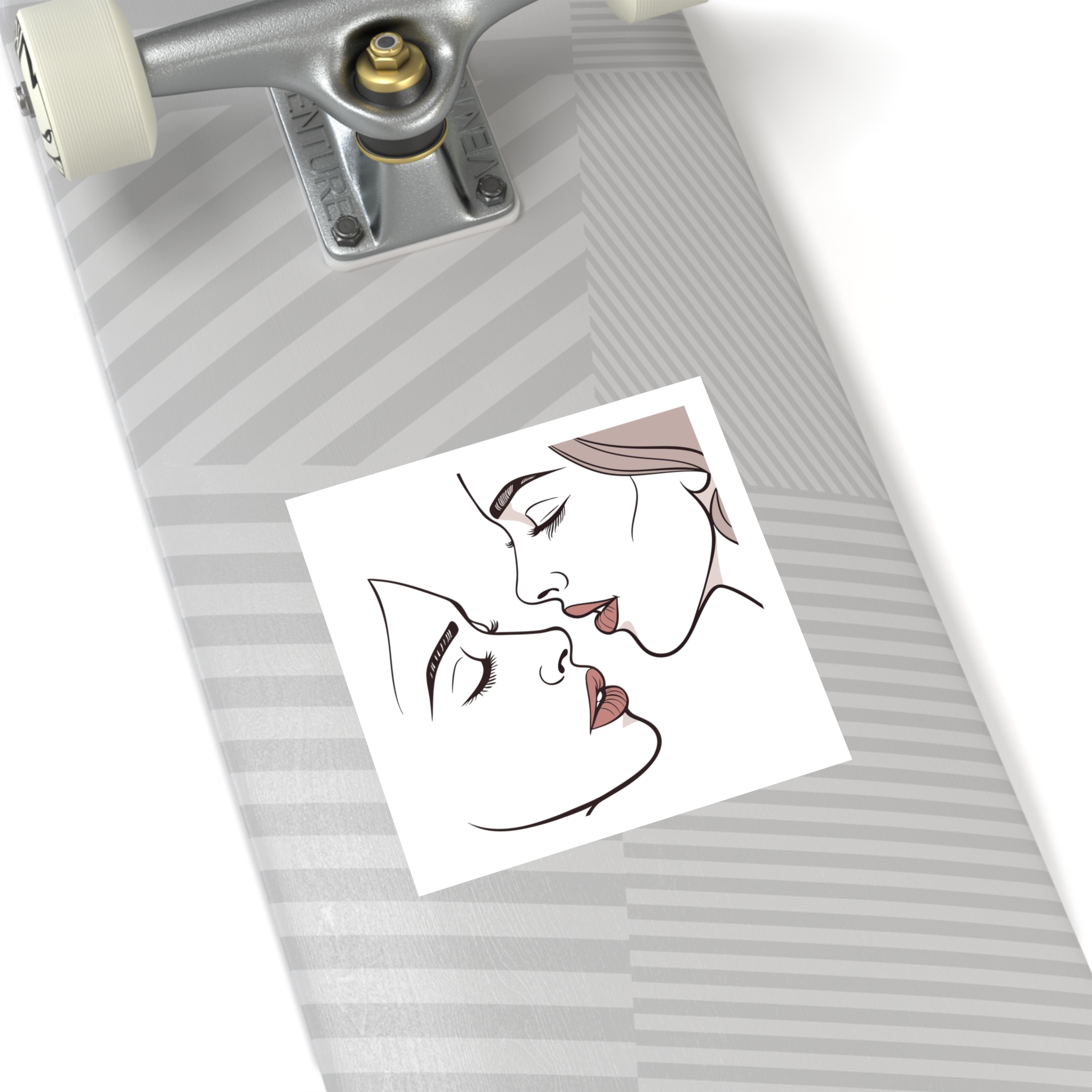 Perfect Lip Set Open Close Smooches (1) Laminate Stickers Square - Image 44