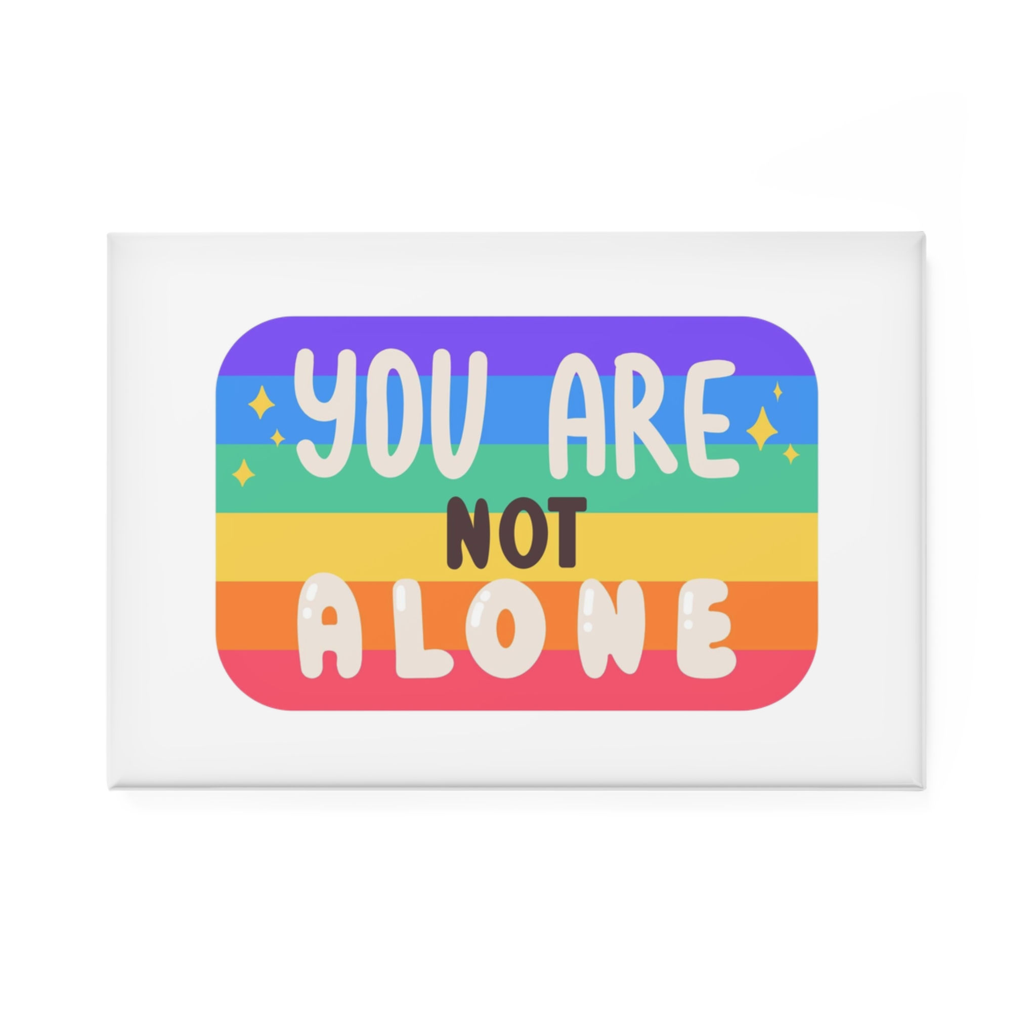 Lgbt Sticker Pack White Background Lgbtq Set Symbol Lgbt Pride Community Rainbow Elements Vector Hand Draw Illustration Hand Drawn Lettering (2) Button Magnet Rectangle 1 And 10 Pcs - Image 5