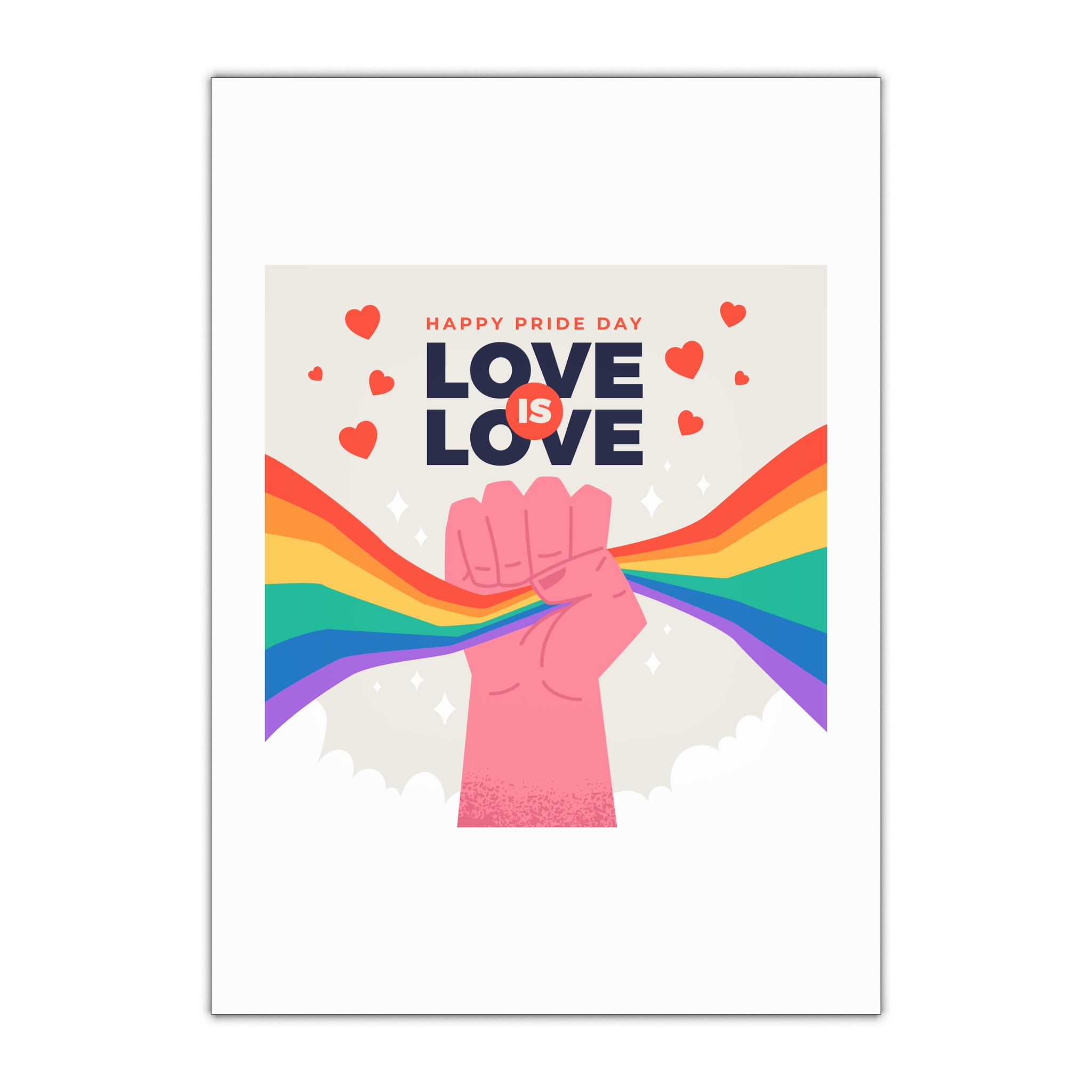 Happy Pride Day Concept Gift Wrapping Paper Sheets 1pc