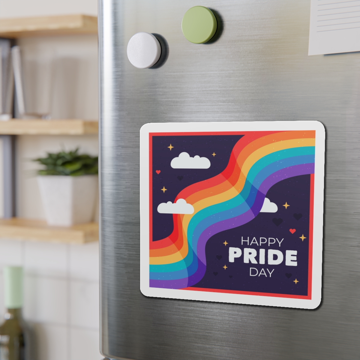 Rainbow Flag Pride Day Die Cut Magnets - Image 15