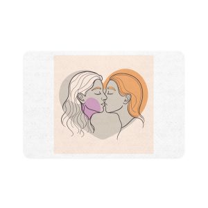 Lesbian Pride Design 5F97E3 Pet Food Mat 12x18
