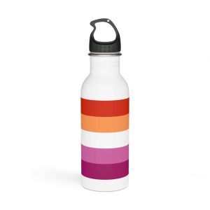 Lesbian Flag Stainless Steel Water Bottle