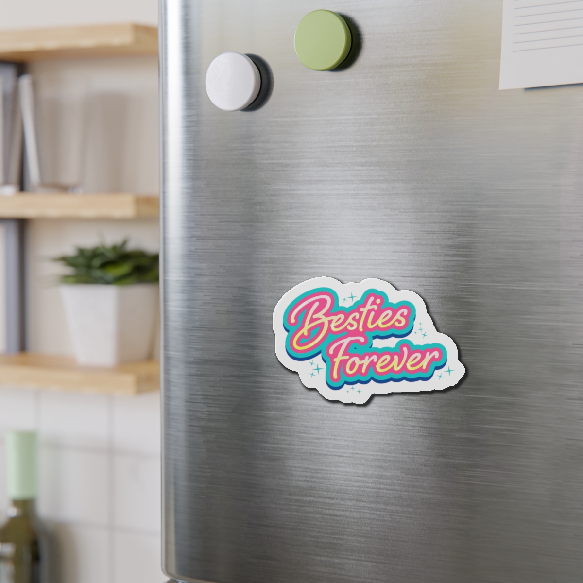 Besties Forever Lettering Logo Die Cut Magnets - Image 9