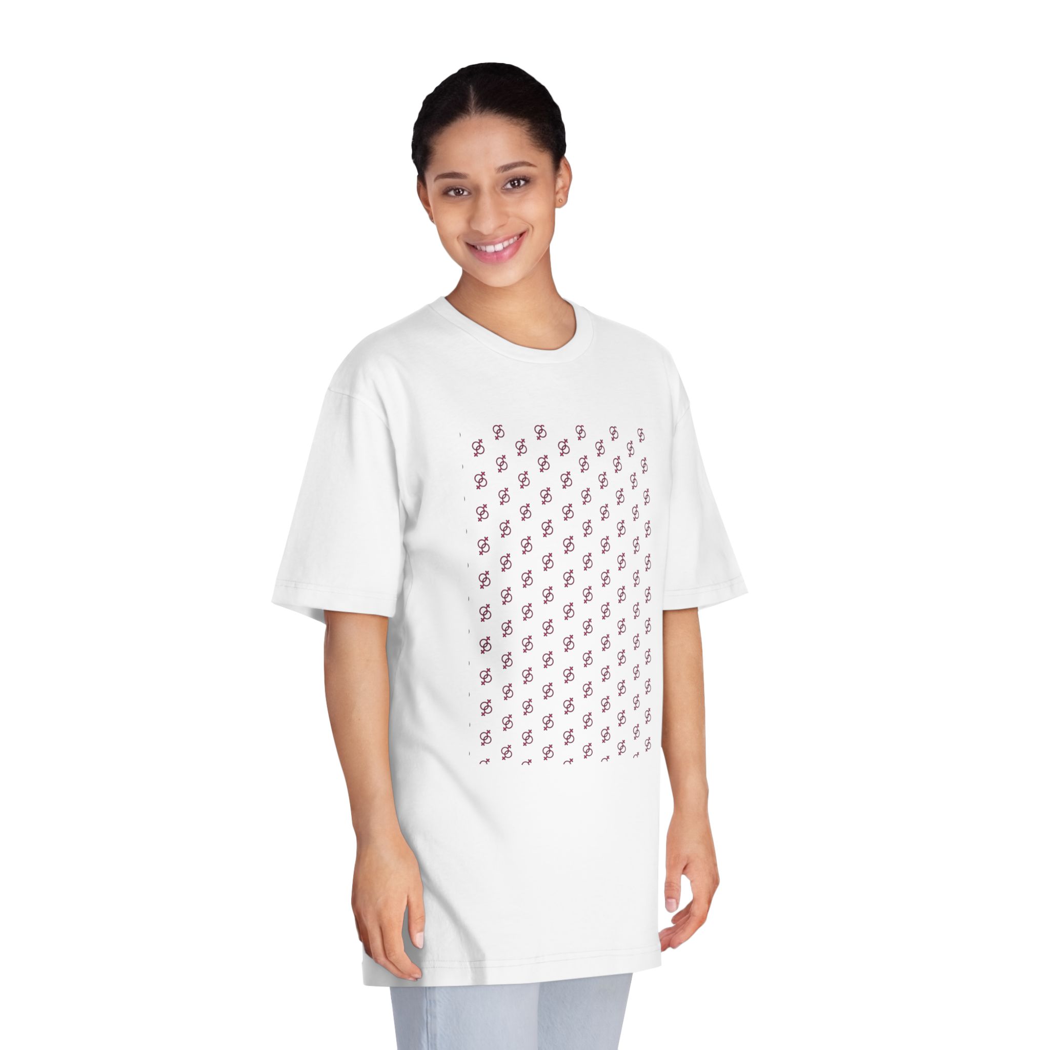 Vactor Seamleass Love Valentines Theme Calendar(1) - Unisex Classic Crewneck T Shirt - Image 3