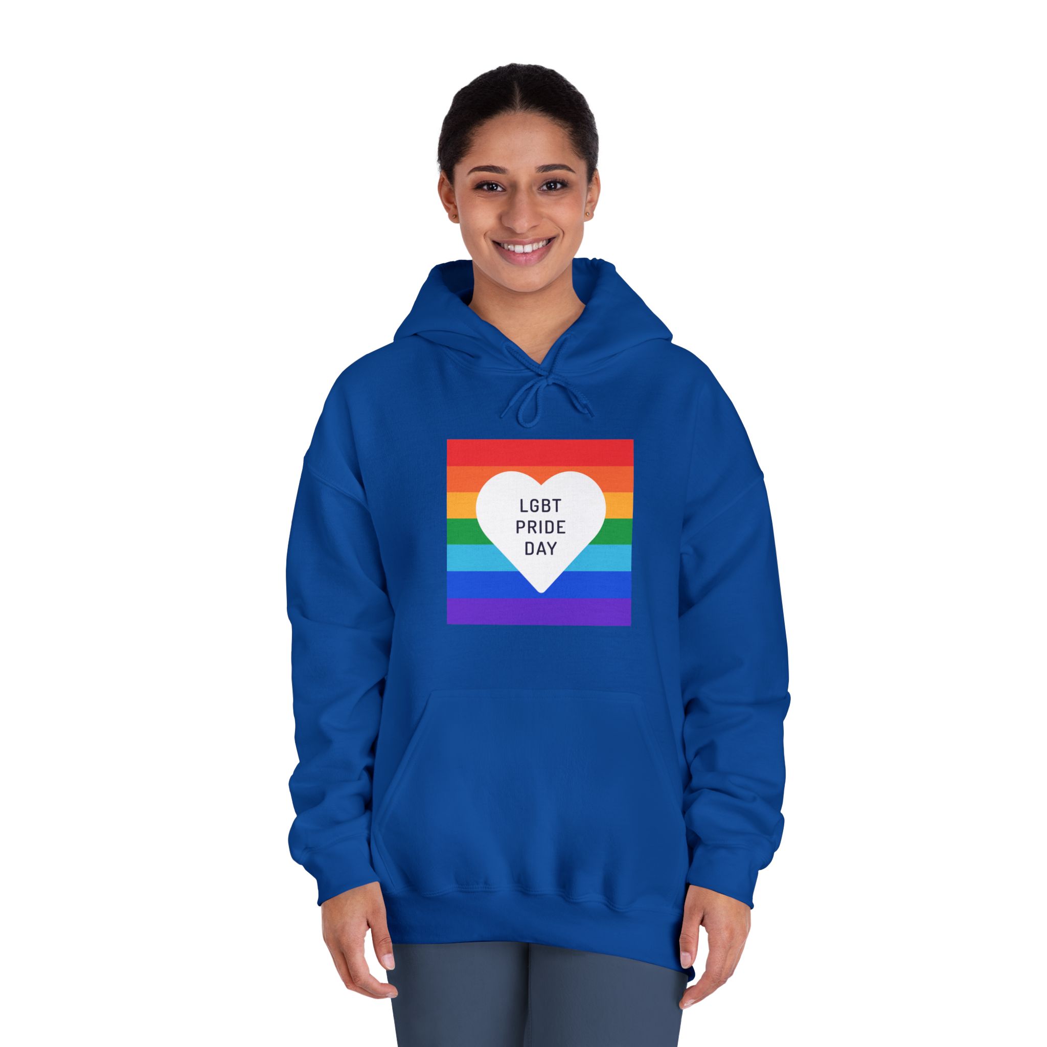 Pride Day 1 Unisex Dryblend Hooded Sweatshirt - Image 28