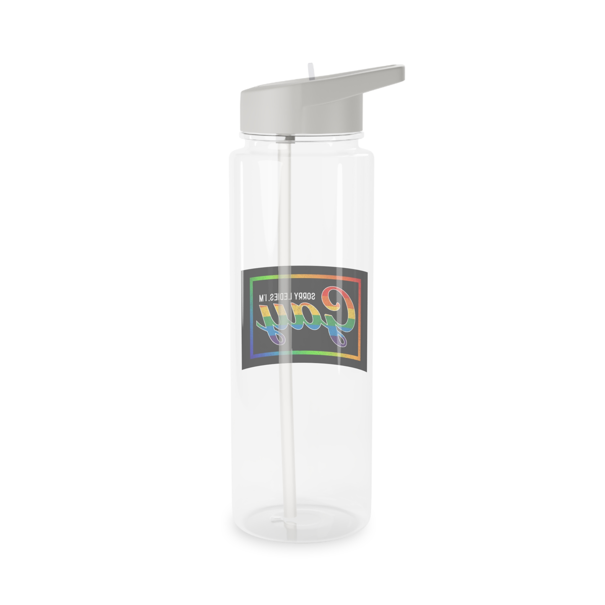 Pride Gay Rainbow Typography Vector Premium T Shirt(3) Tritan Water Bottle - Image 6