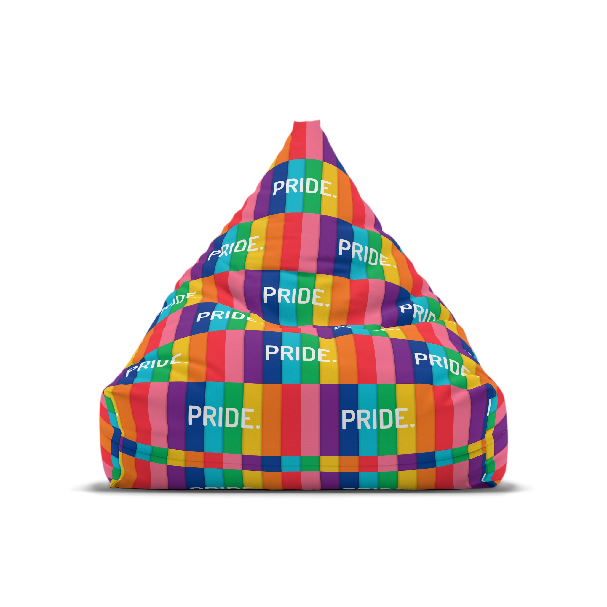 Rainbow Colored Background With Pride Concept Pride Month Bean Bag Chair Cover - Image 5