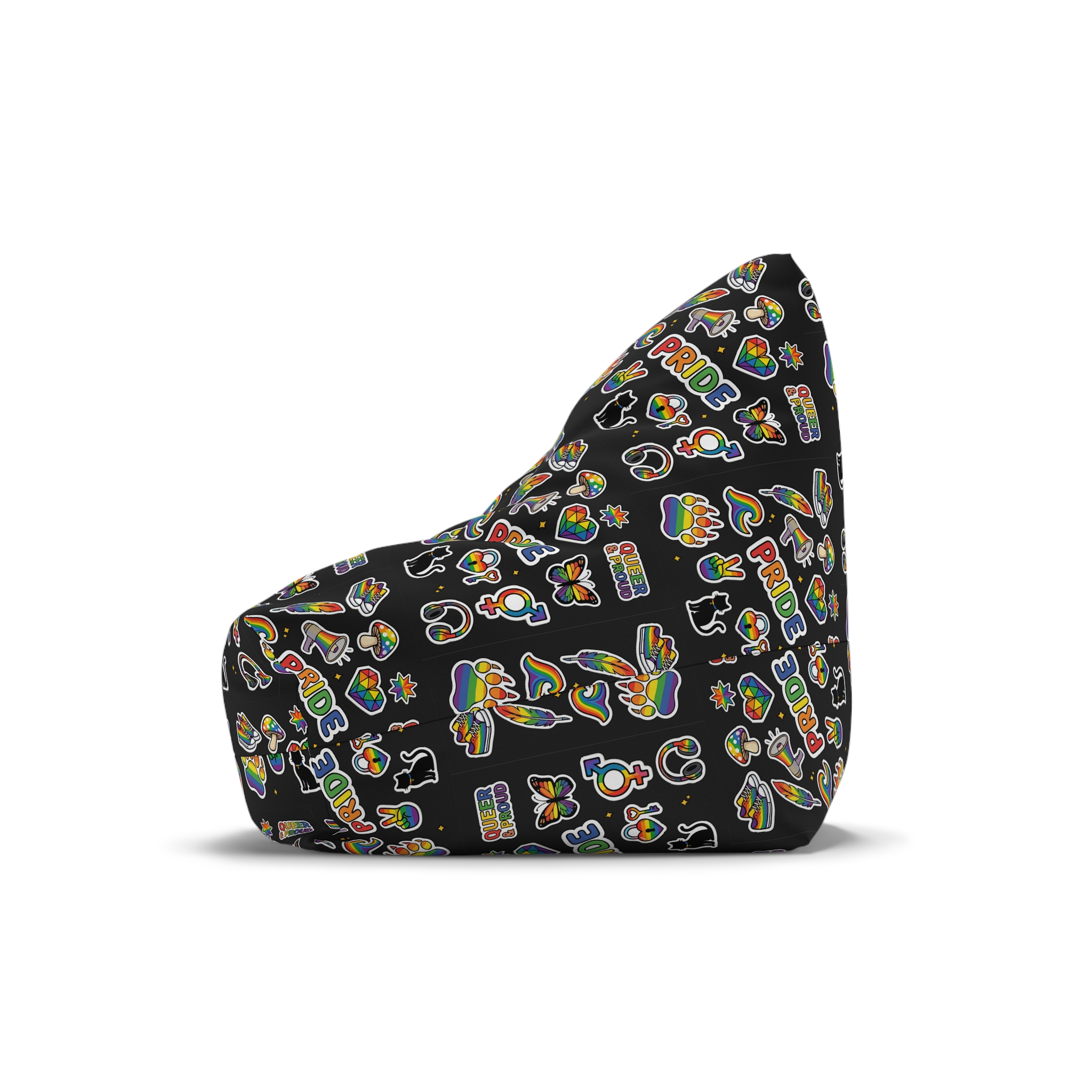 Lesbian Pride Design 33FA23 Bean Bag Chair Cover - Image 4