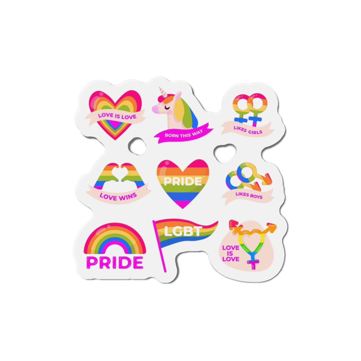 Pride Day Labels Set Die Cut Magnets - Image 10