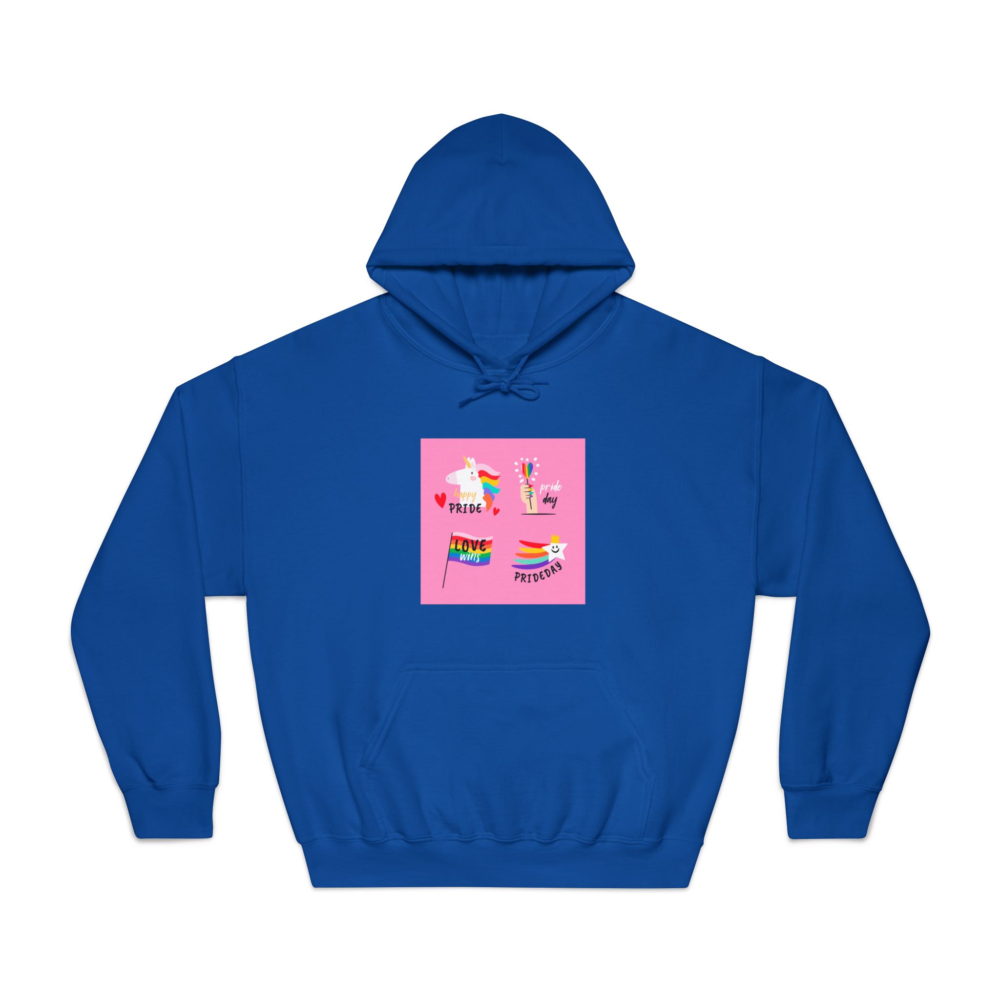 Pride Day Label Collection Theme Unisex Dryblend Hooded Sweatshirt - Image 25