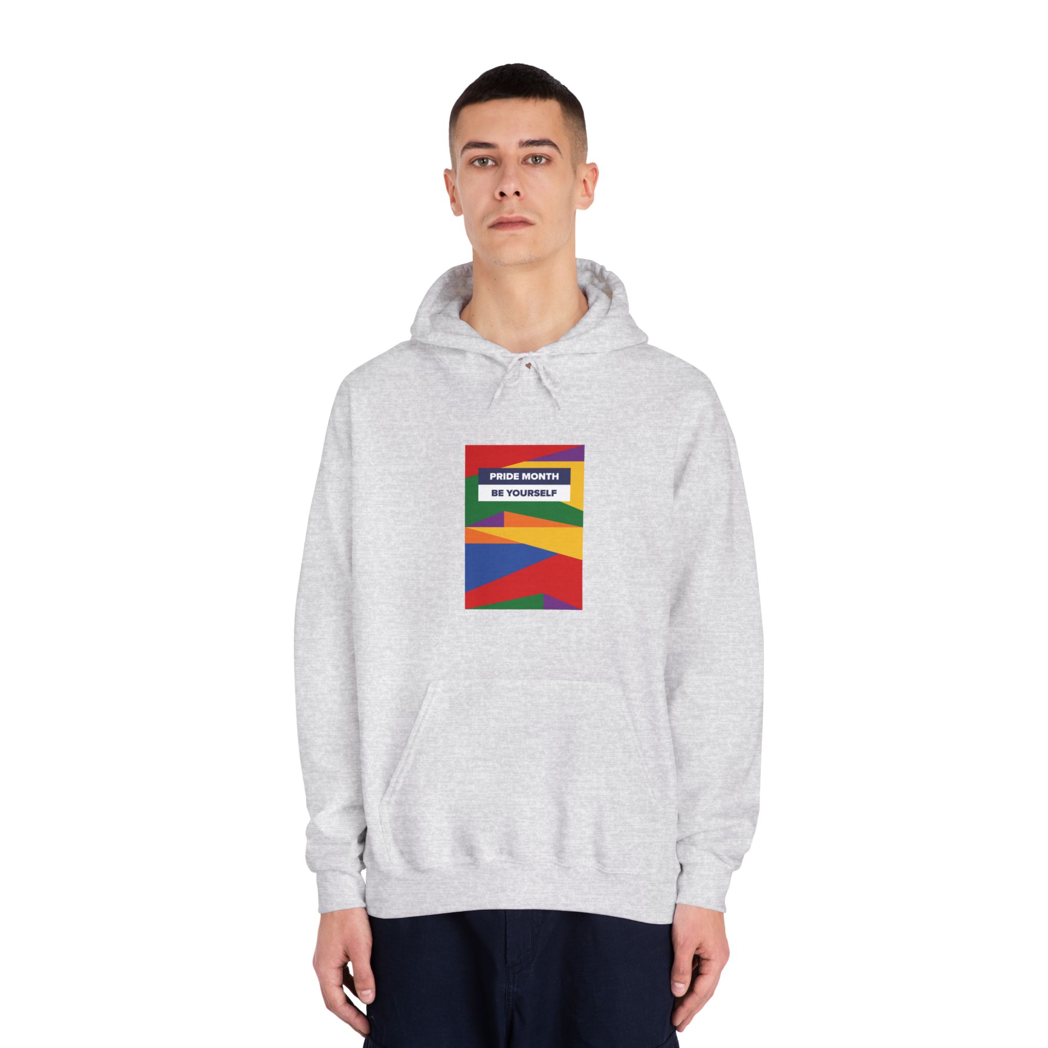 Lgbt Pride Month June Lesbian Gay Bisexual Transgender Lgbtq Flag Rainbow Vector(2) Unisex Dryblend Hooded Sweatshirt - Image 7
