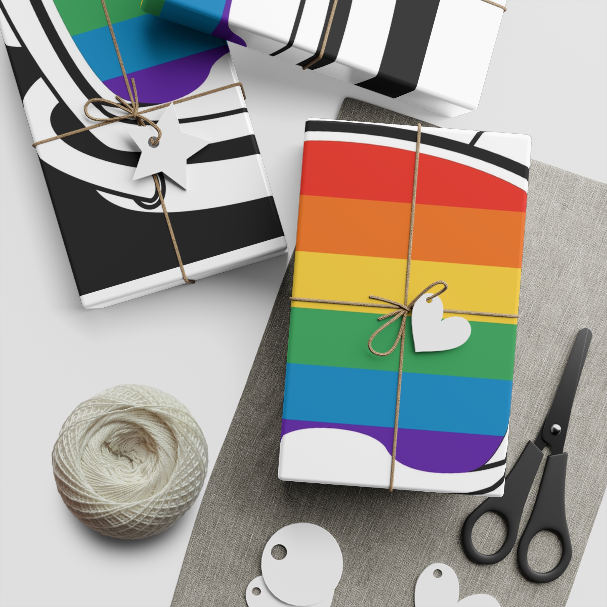 Astronaut Helmet Pride Gay Lgbt Gift Wrapping Paper Sheets 1pc - Image 5