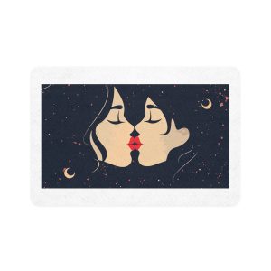 Lesbian Pride Design F63174 Pet Food Mat 12x18