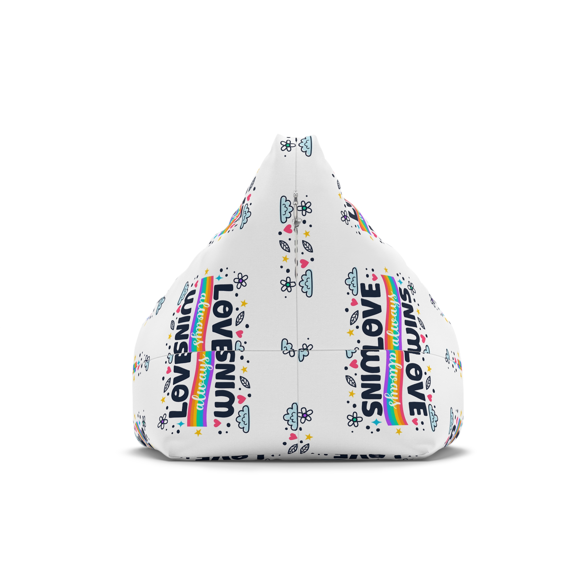 Pride Day Lettering Style Bean Bag Chair Cover - Image 2