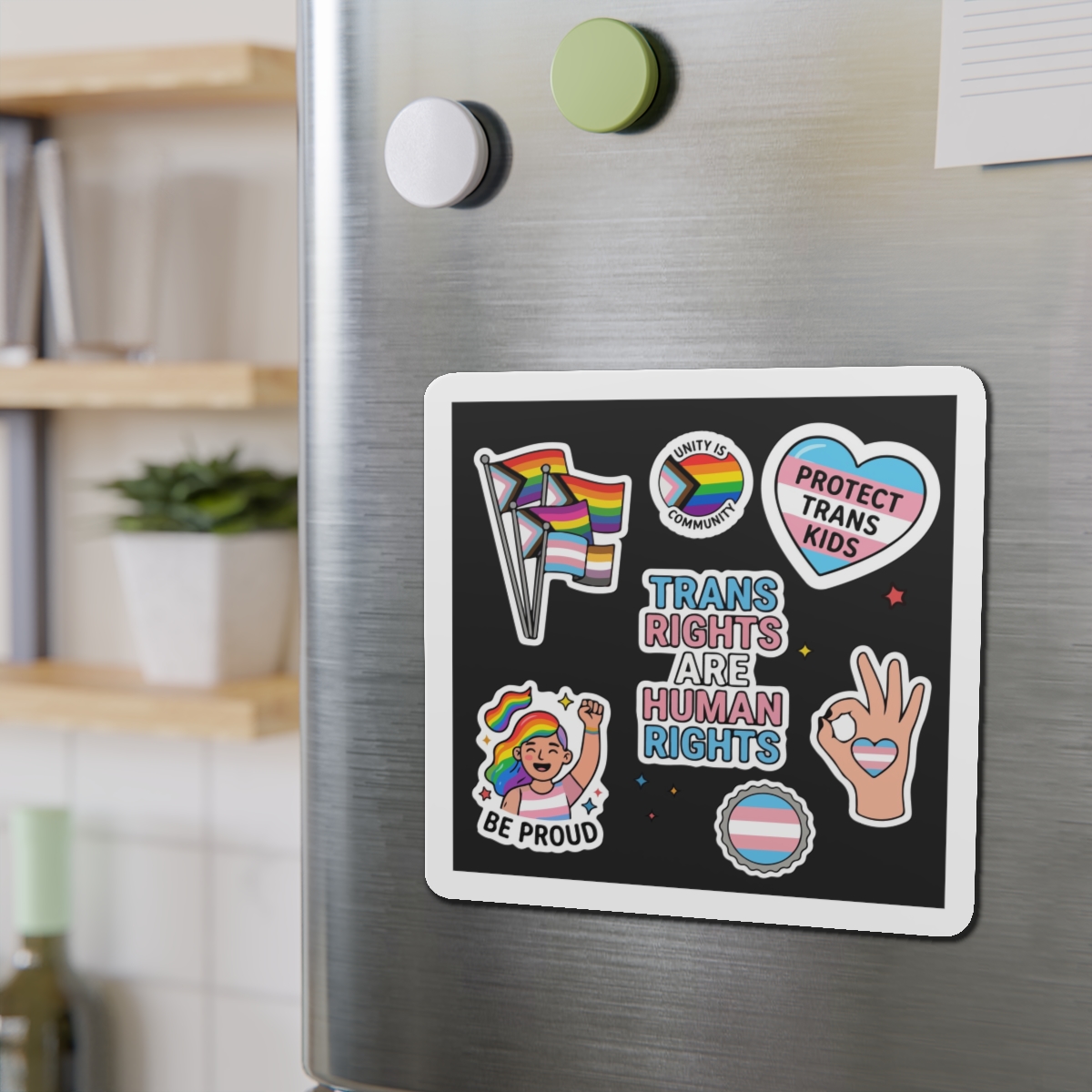 Lesbian Pride Design 33FA21 Die Cut Magnets - Image 15