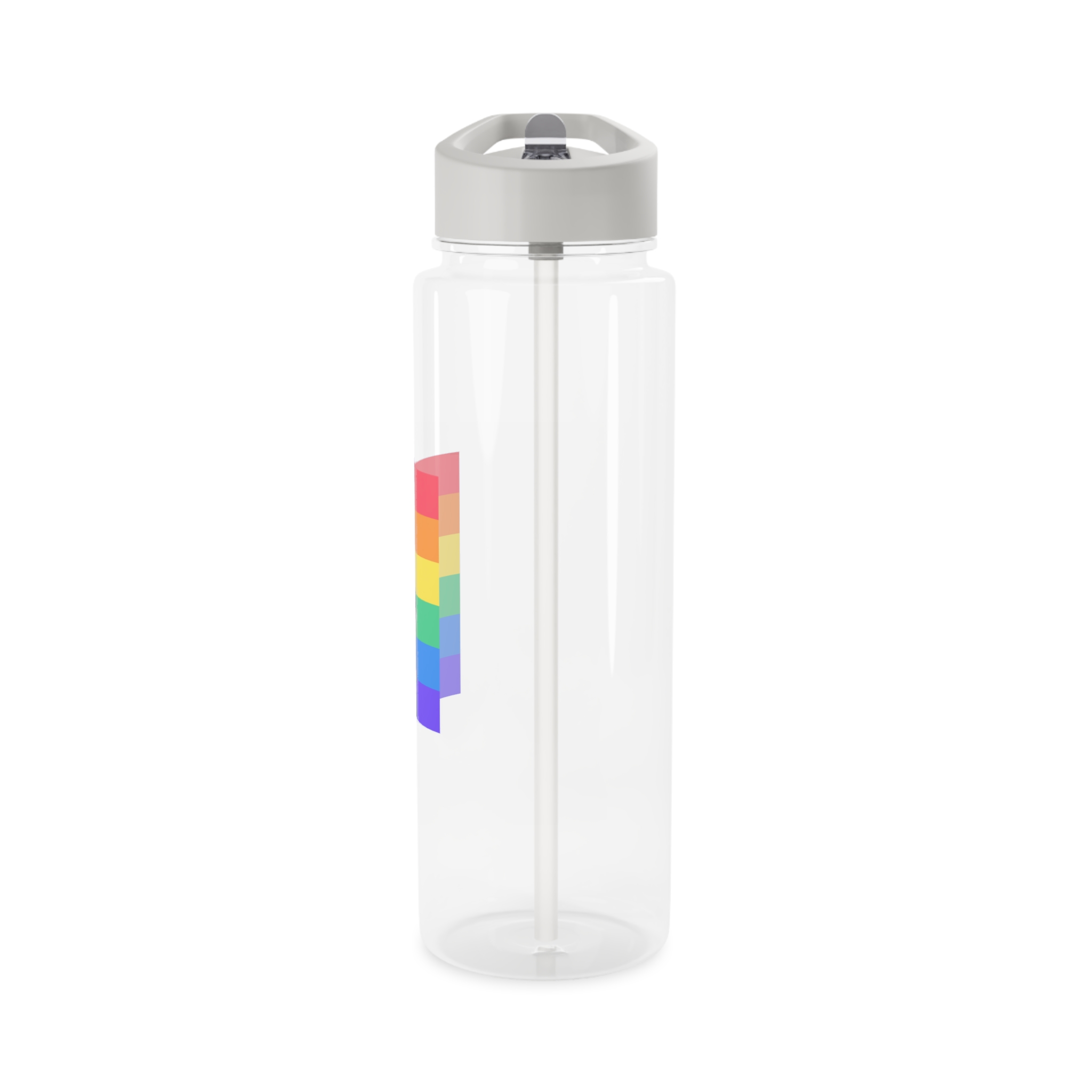 Lgbtq Trendy Retro Collage Halftone Hands Tritan Water Bottle - Image 7