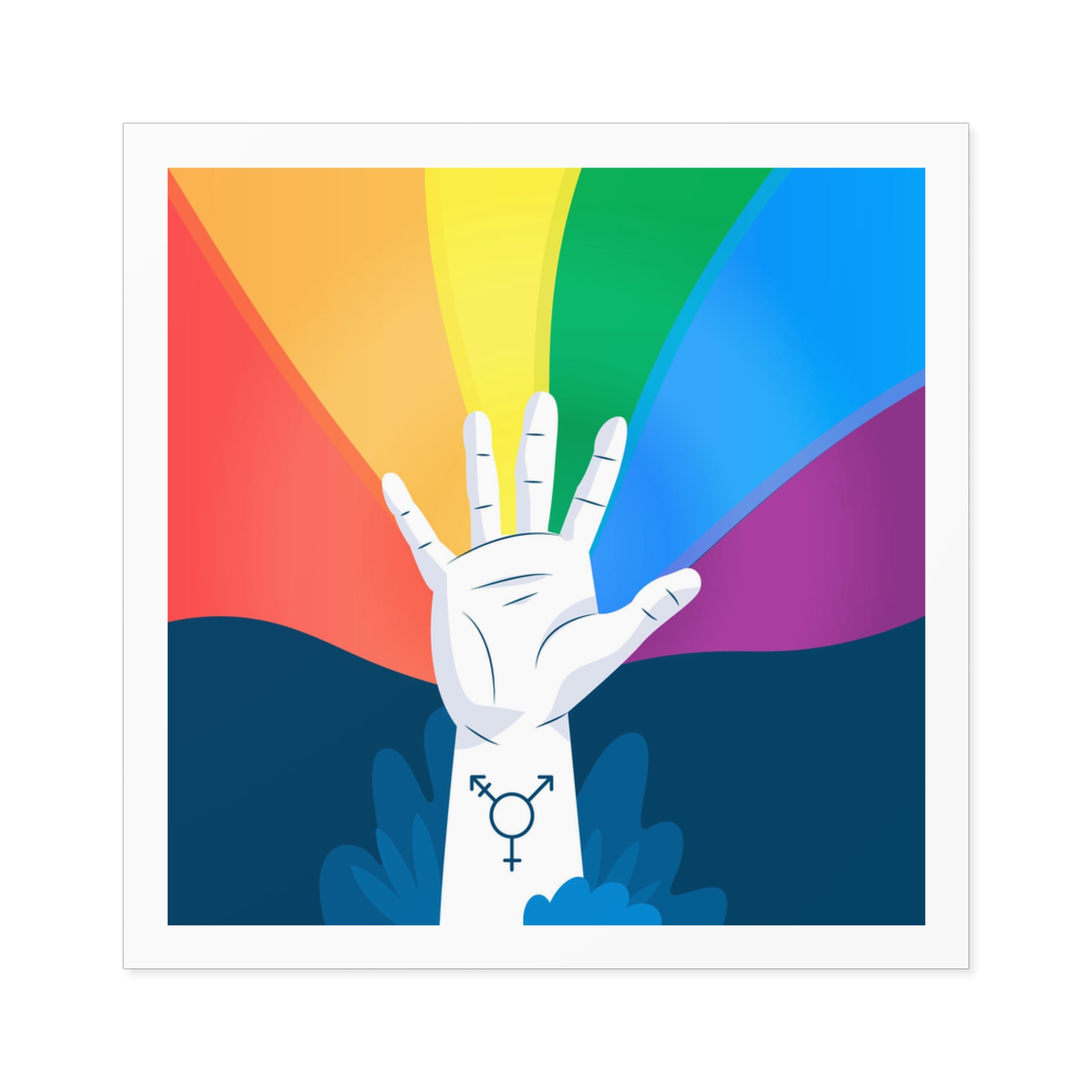 Pride Day Concept Laminate Stickers Square - Image 25