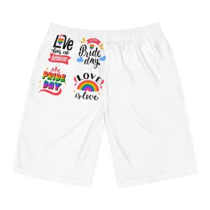 Hand Drawn Pride Day Label Collection(1) Mens Board Shorts Aop