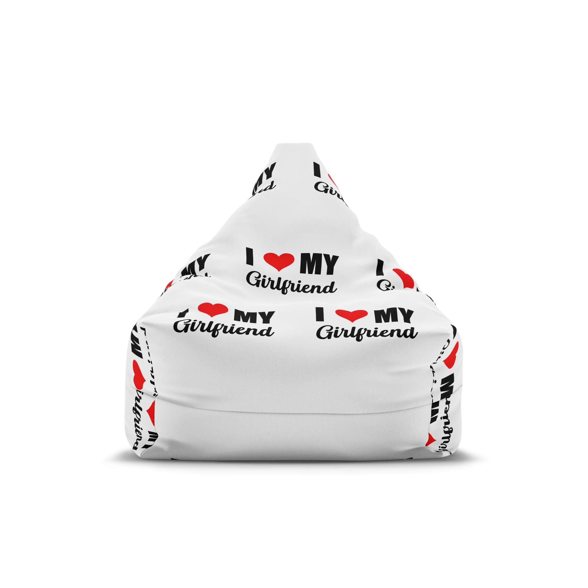 I Love My Girlfriend Valentine T Shirt Design Bean Bag Chair Cover