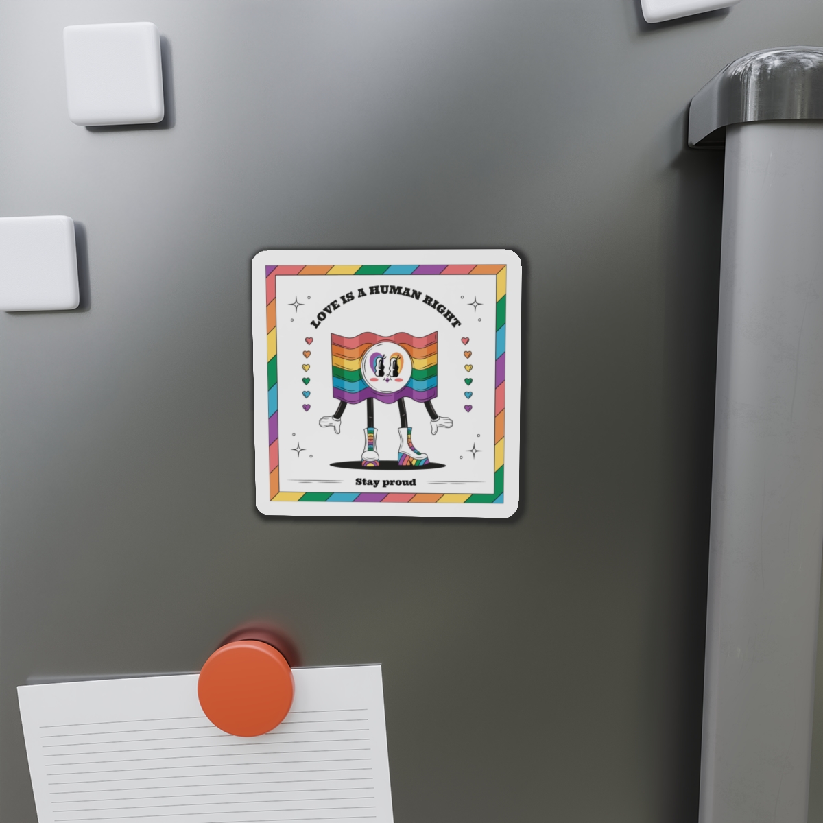 Hand Drawn Illustration Pride Month Celebration(5) Die Cut Magnets - Image 8