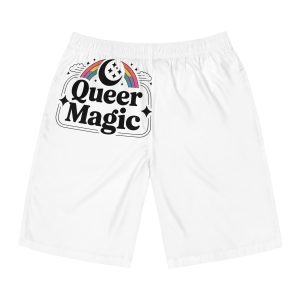 Queer Magic T Shirt Design Isolated White Background 2 Mens Board Shorts Aop