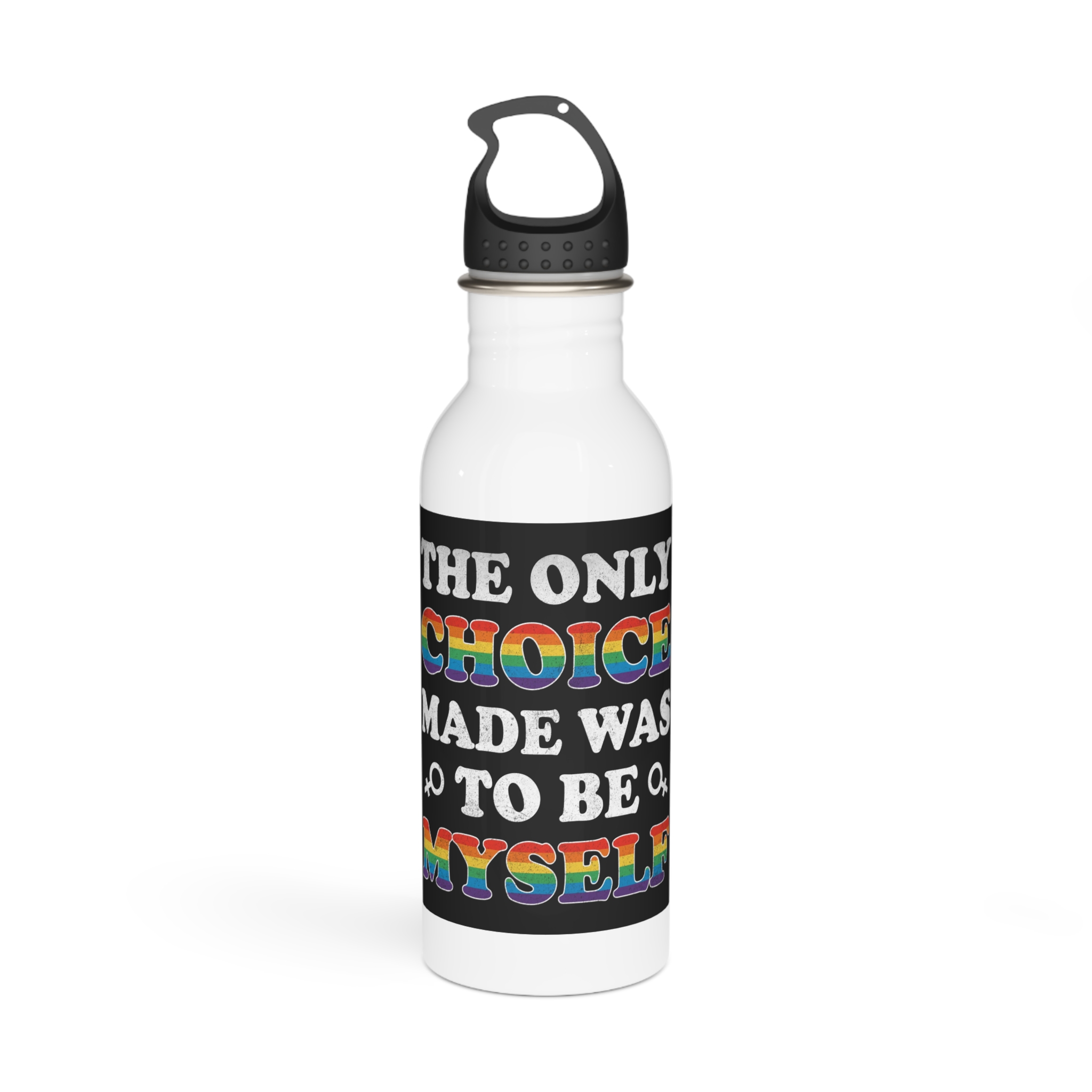 Mother Day Pride Rainbow Typography Vector Premium T Shirt Stainless Steel Water Bottle