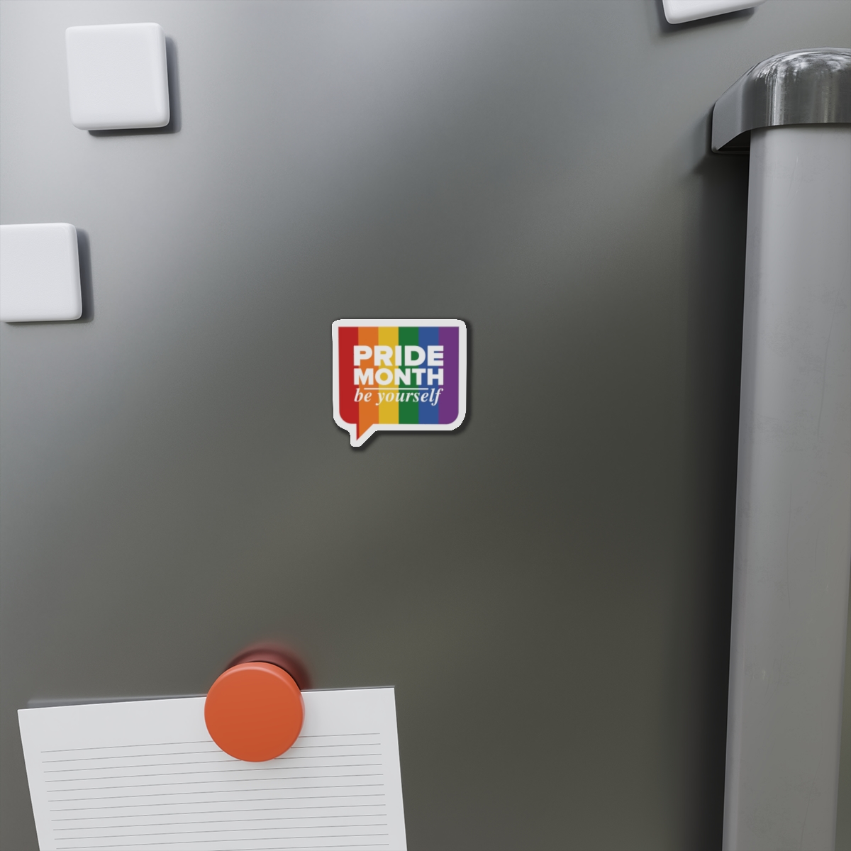 Lgbt Pride Month June Lgbt Flag Rainbow Flag Love Concept Vector Illustration Poster (1) Die Cut Magnets - Image 2