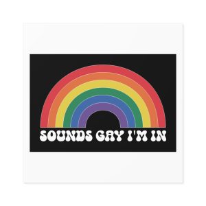 Pride Lgbtq Gay Typography Vector Tshirt Design(7) Laminate Stickers Square