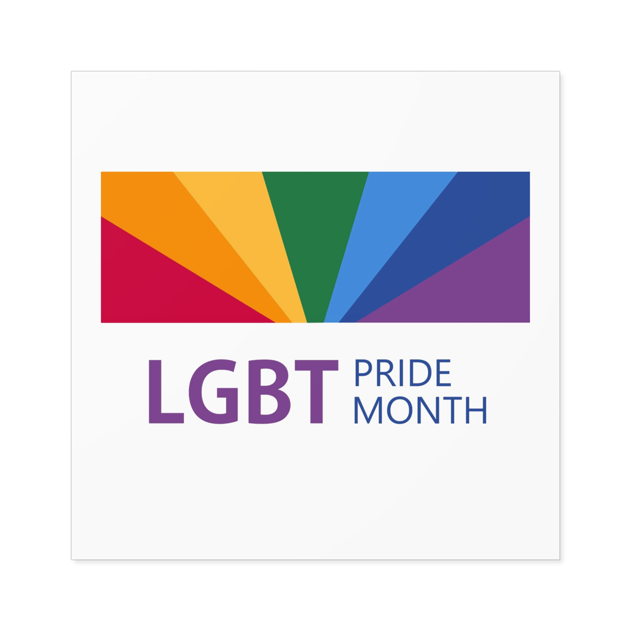 Pride Month Lgbt Horizontal Banner Template Gay Parade Annual Summer Event Laminate Stickers Square - Image 45