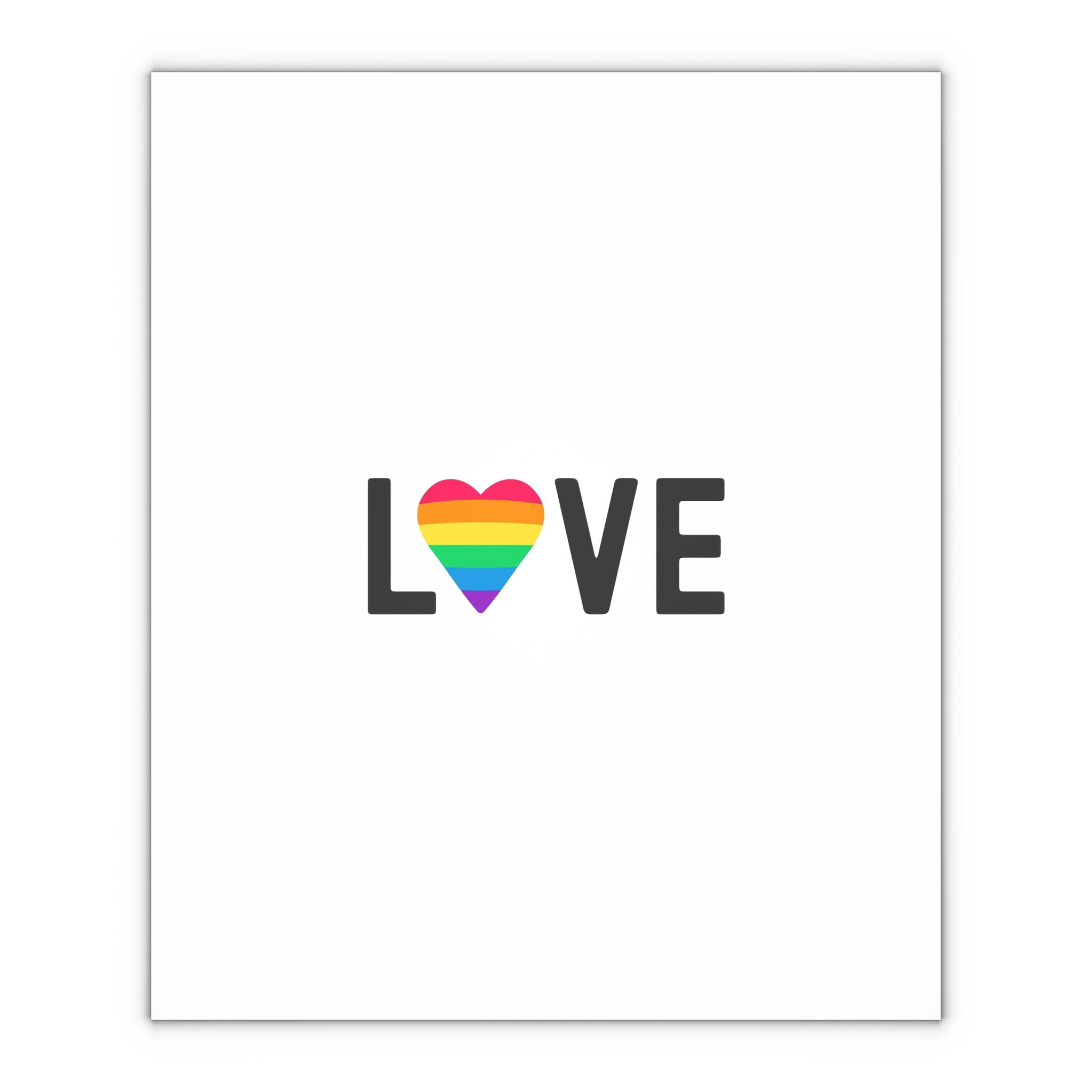 Love Lgbt Rainbow Heart Diversity Love Flag Flat Vector Illustration Gift Wrapping Paper Sheets 1pc - Image 4
