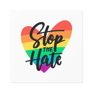 Pride Day Lettering Concept(1) Laminate Stickers Square