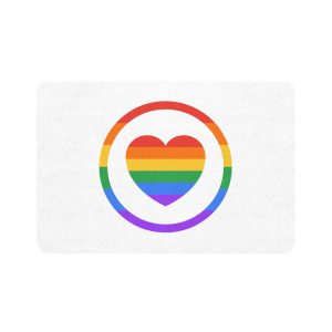 Lgbt Pride Month June Lesbian Gay Bisexual Transgender Lgbtq Flag Rainbow Vector (1) Pet Food Mat 12x18