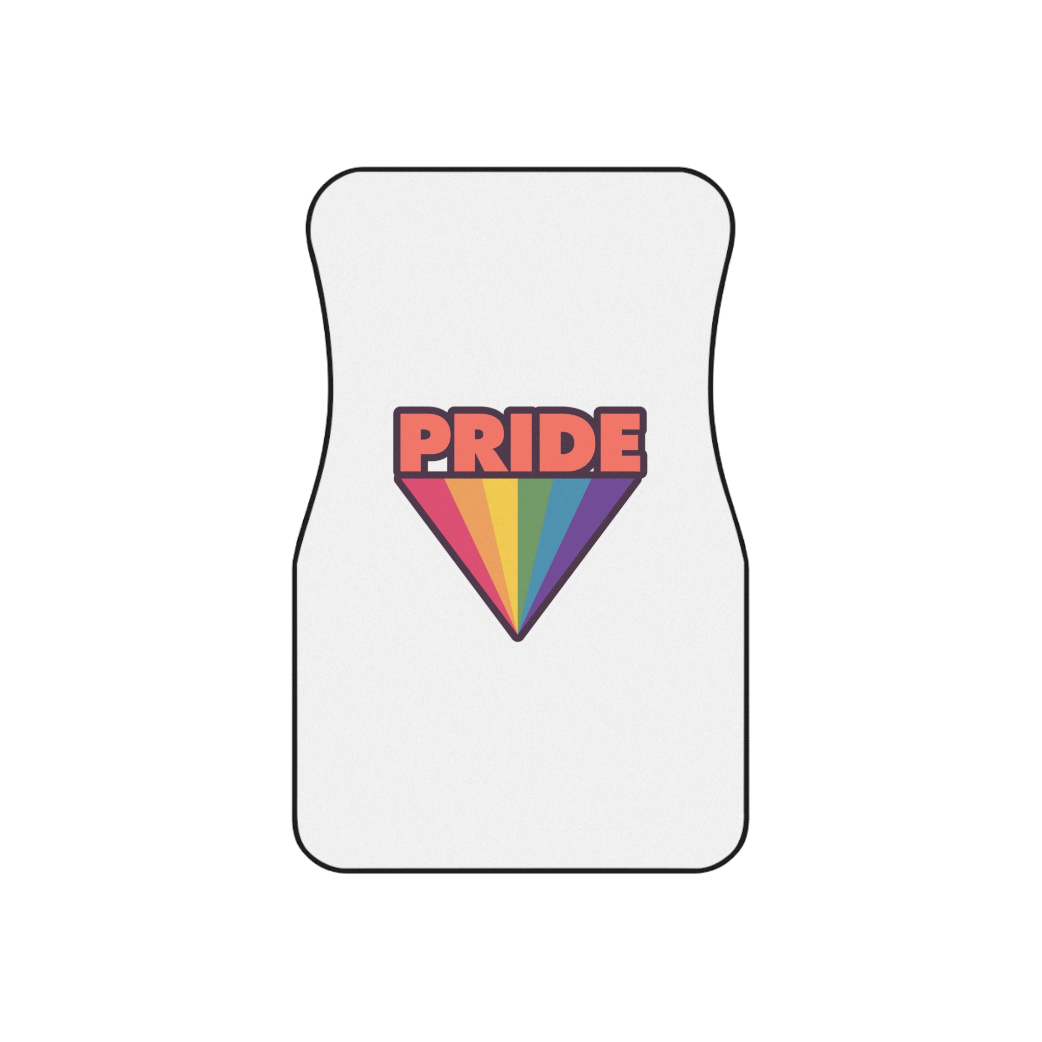 Pride With Rainbow1 Car Mats Set Of 4 - Image 2