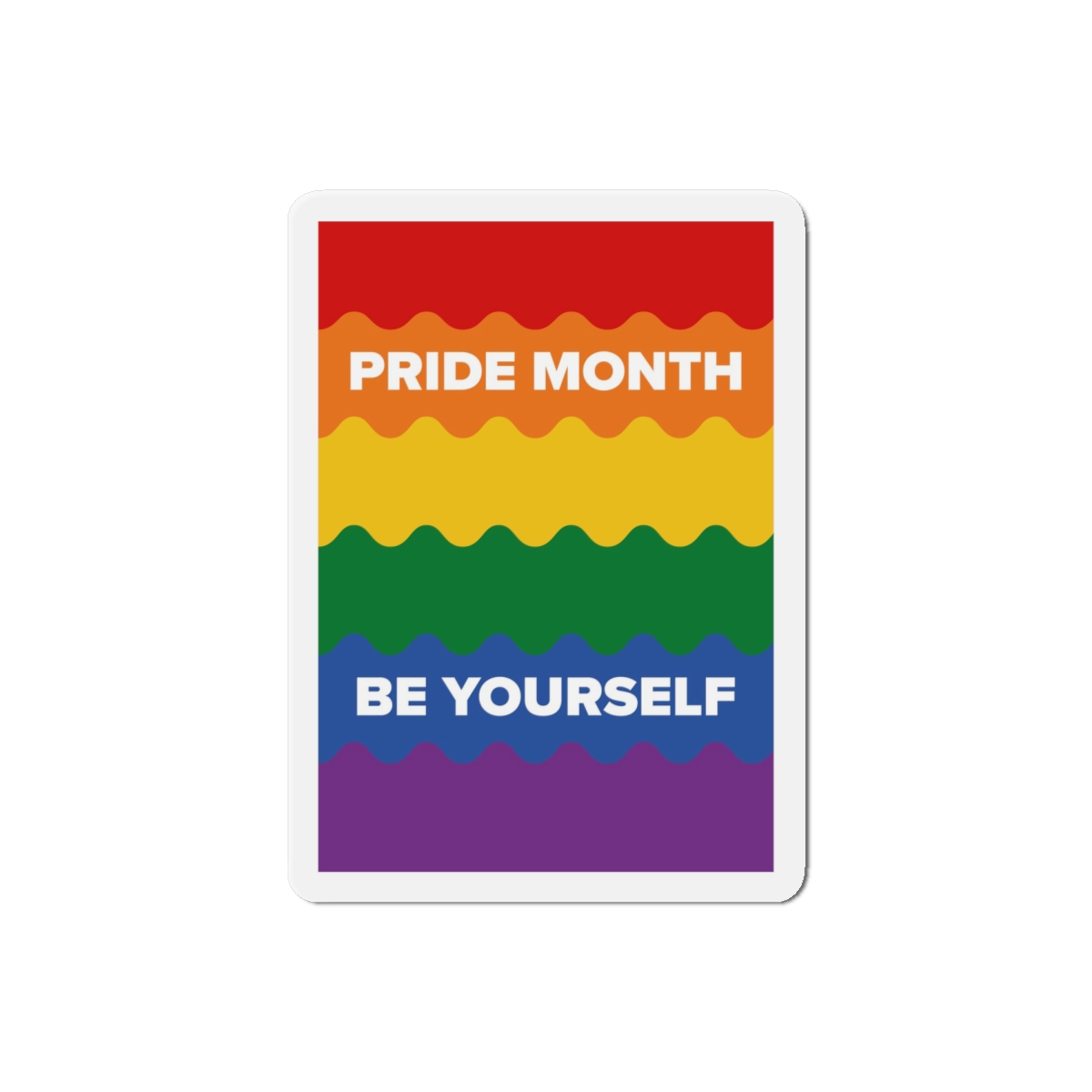 Lgbt Pride Month June Lesbian Gay Bisexual Transgender Lgbtq Flag Rainbow Vector Die Cut Magnets - Image 13