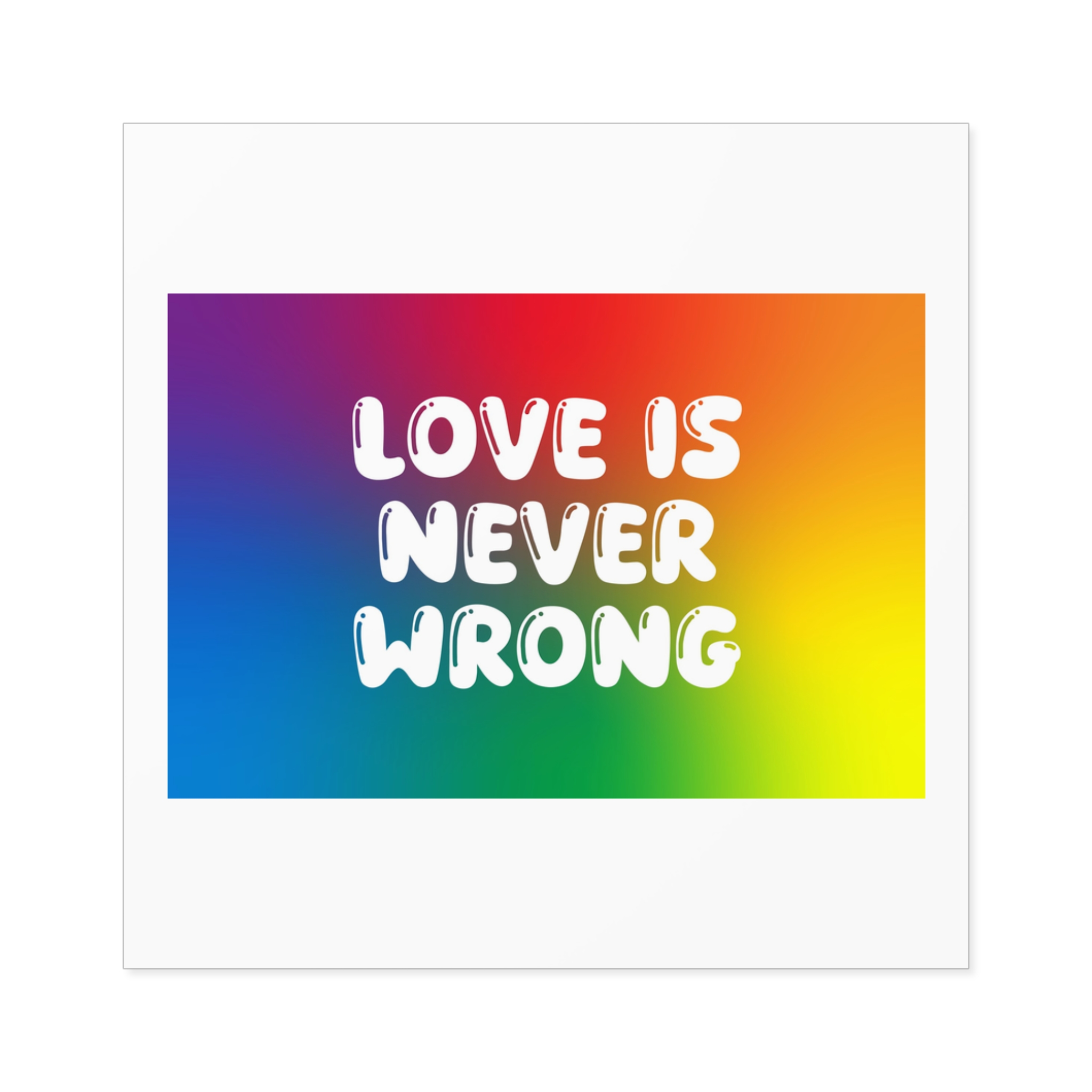 Horizontal Pride Month Vector Background Rainbow Colors Quote Typography Poster Banner Laminate Stickers Square - Image 17