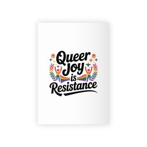 Queer Joy Is Resistance T Shirt Design Isolated White Background Gift Wrapping Paper Rolls 1pc