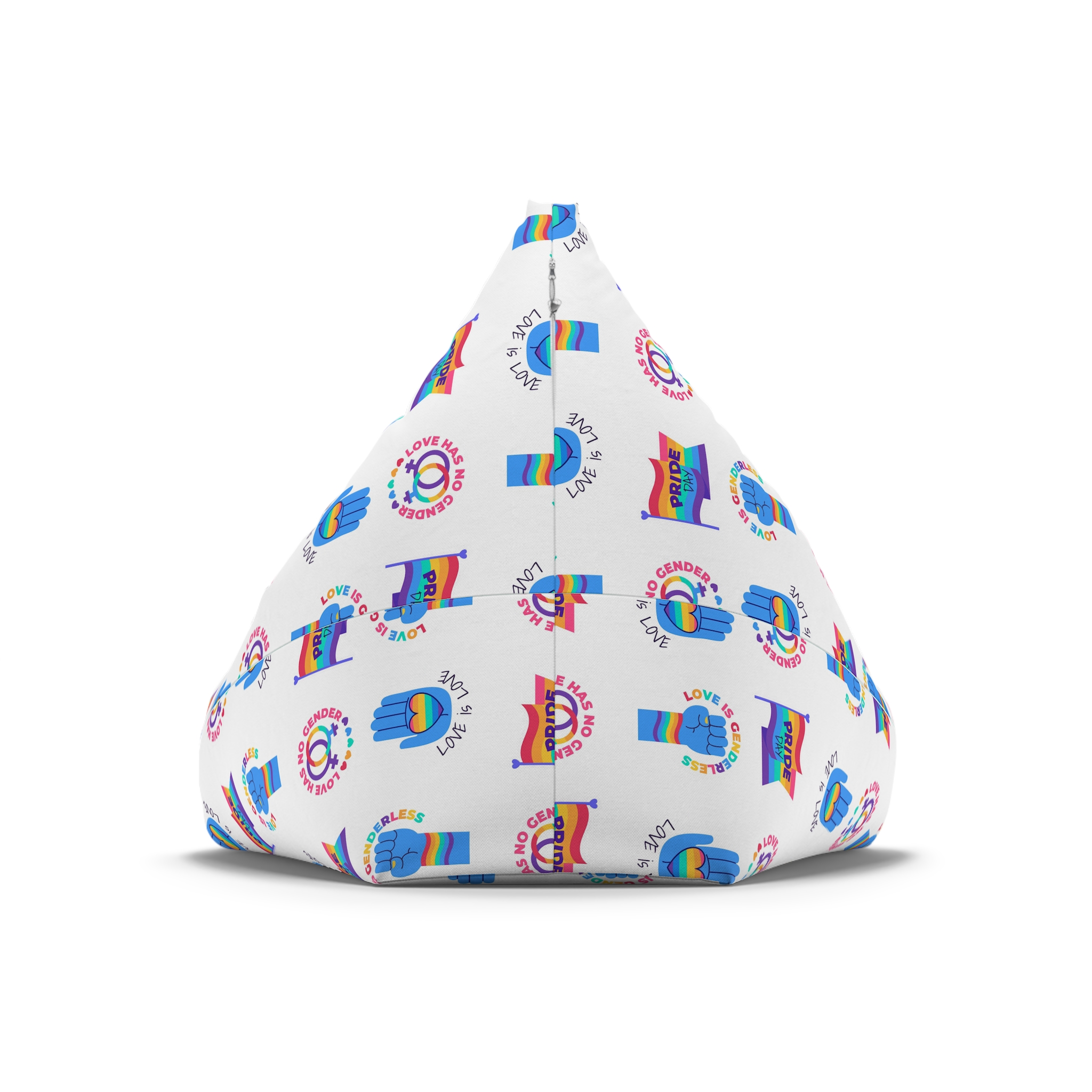 Flat Labels Collection Pride Month Celebration(1) Bean Bag Chair Cover - Image 6
