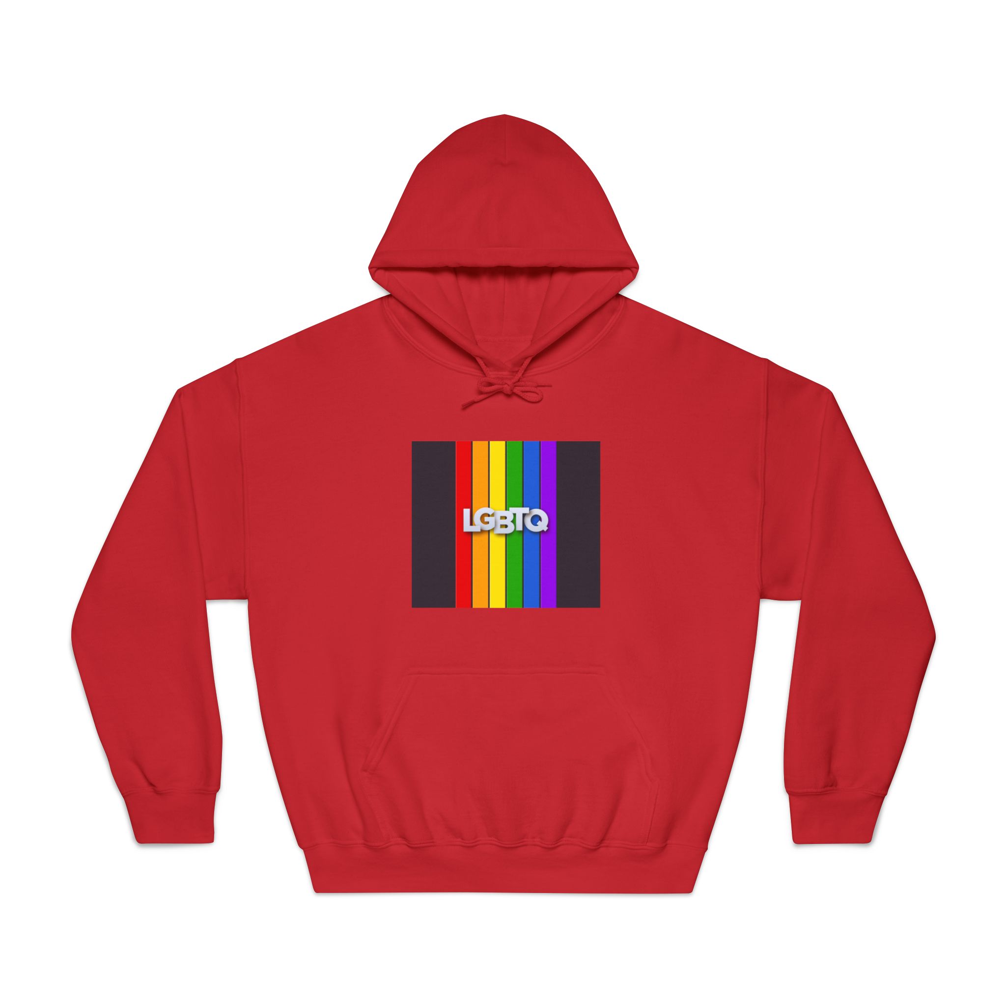 Lgbtq Paper Sign Rainbow Flag Unisex Dryblend Hooded Sweatshirt - Image 33