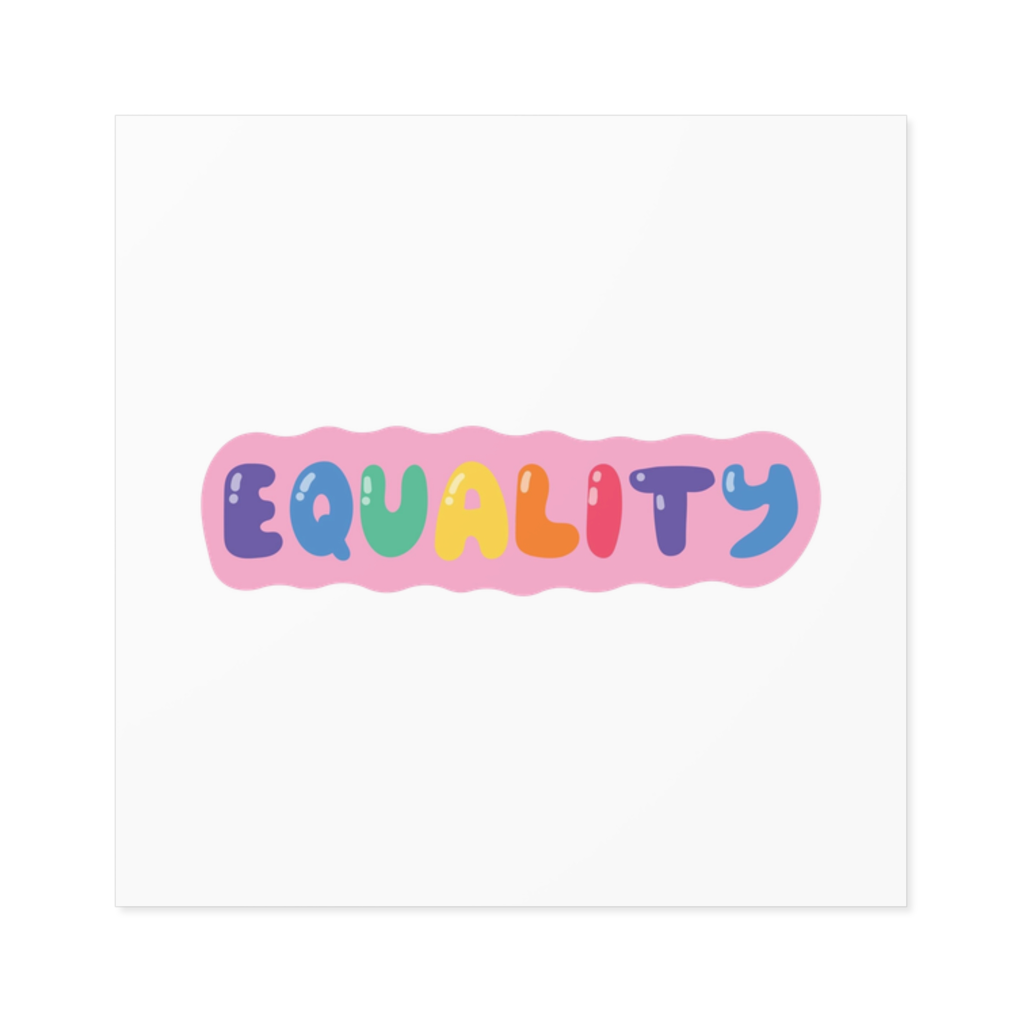 Lgbt Sticker Pack White Background Lgbtq Set Symbol Lgbt Pride Community Rainbow Elements Vector Hand Draw Illustration Hand Drawn Lettering(1) Laminate Stickers Square - Image 5