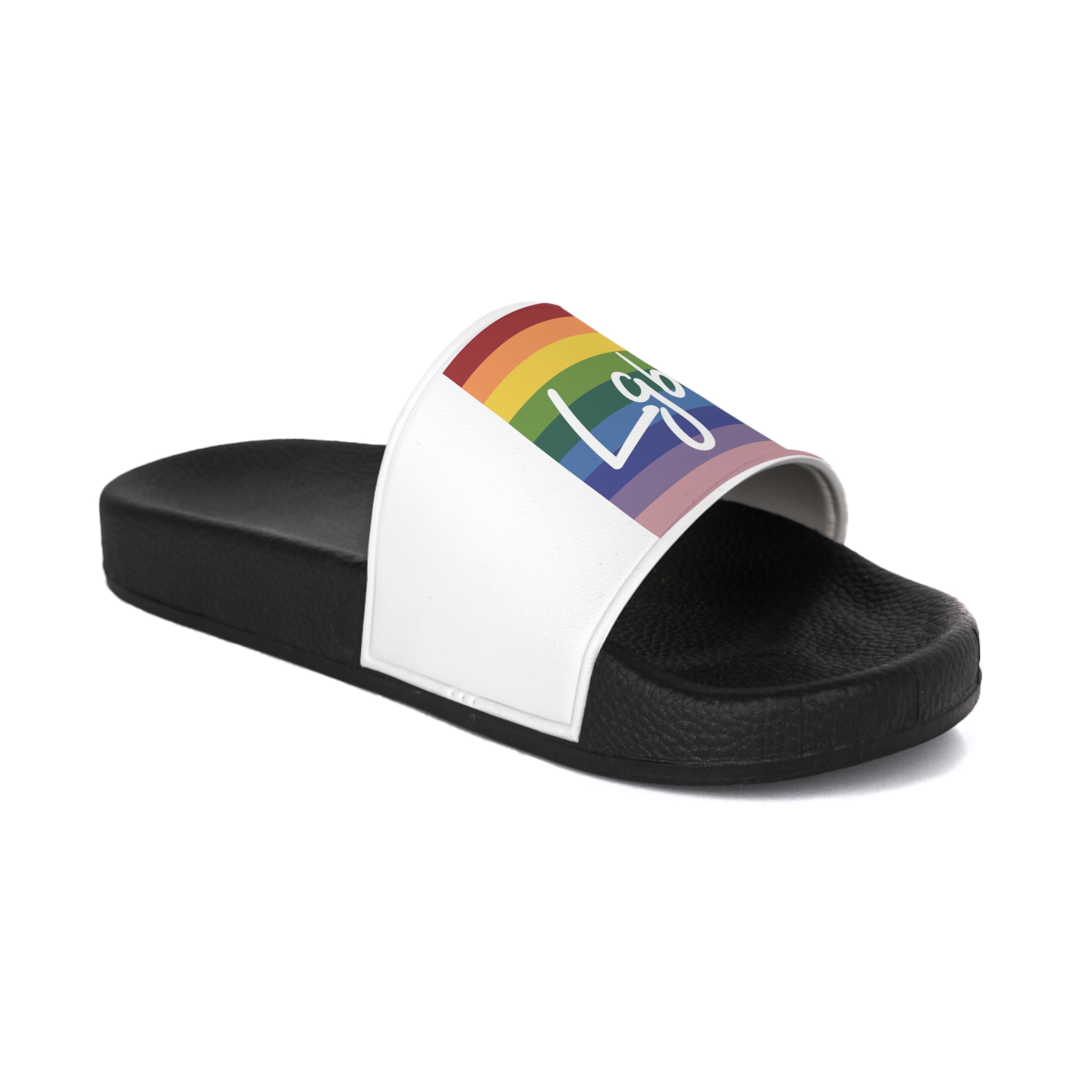 Creativesmoke Lgbtq 5 Mens Slide Sandals - Image 2