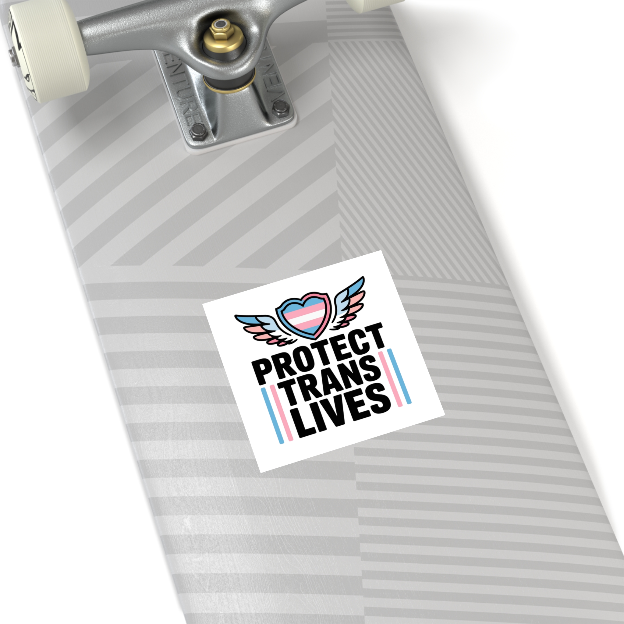Protect Trans Lives T Shirt Design Isolated White Background 2 Laminate Stickers Square - Image 28