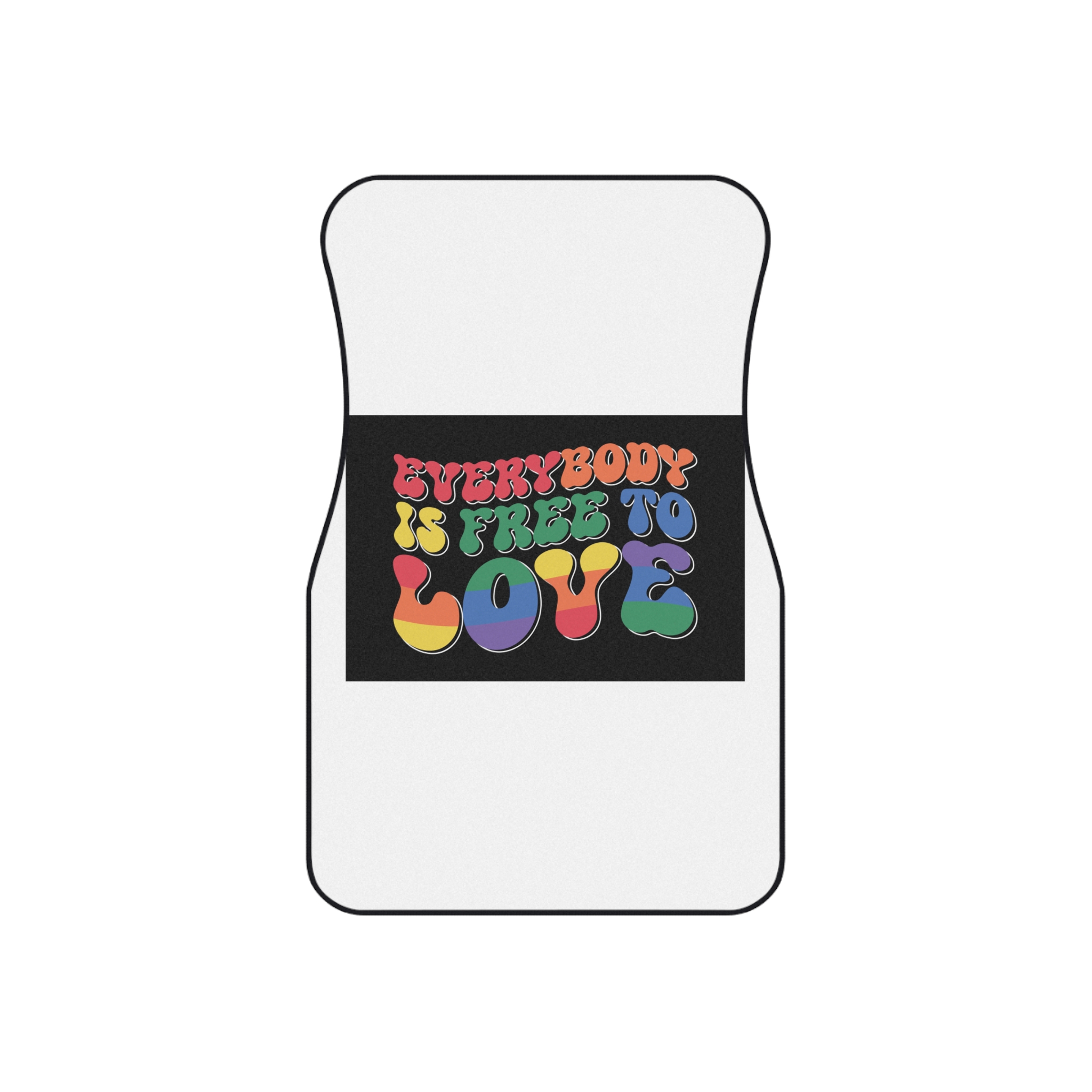 Pride Lgbt Gay Retro Tshirt Design Car Mats Set Of 4 - Image 2