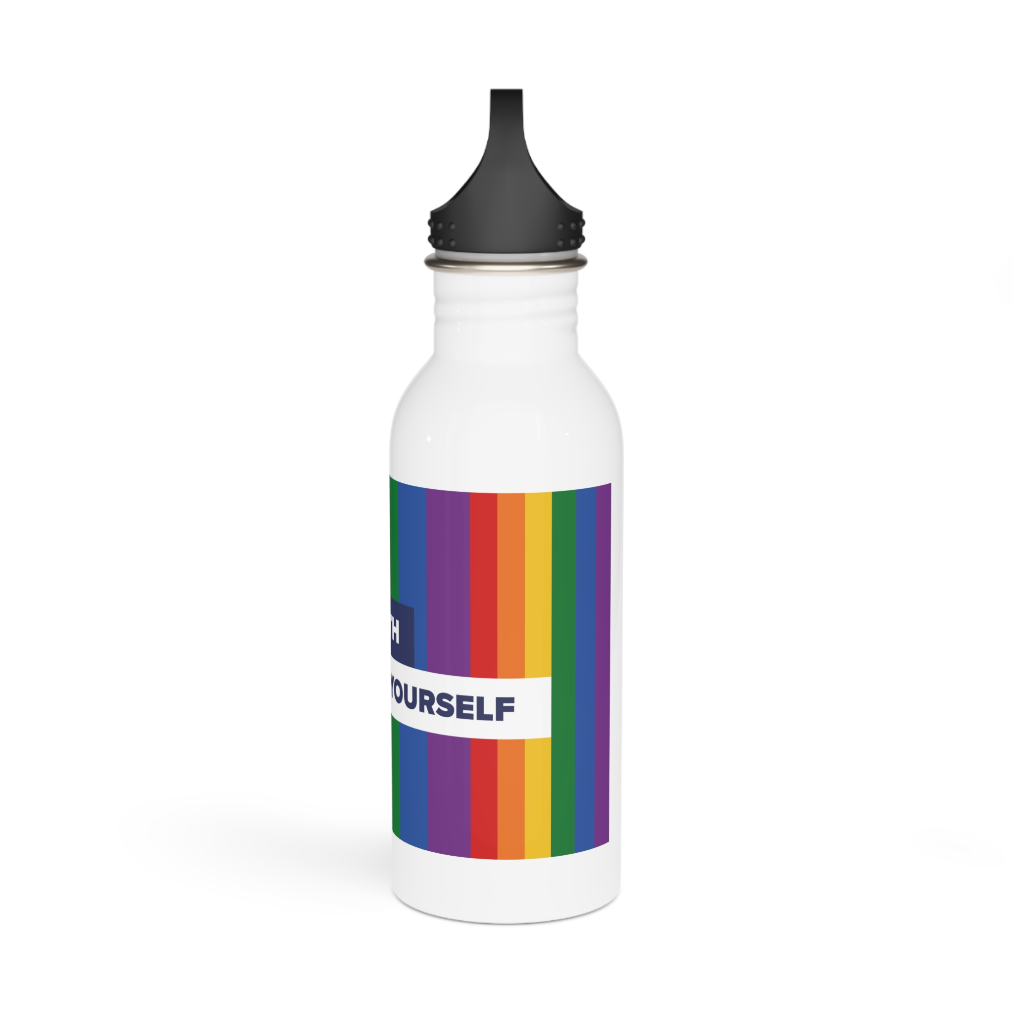 Lgbt Pride Month June Lesbian Gay Bisexual Transgender Lgbtq Flag Rainbow Vector2 Stainless Steel Water Bottle - Image 4